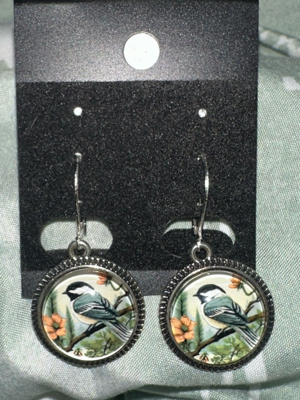 Songbird Garden Cameo Earrings